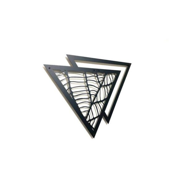 Wallcentre's Florish Triangle Metal Wall Art