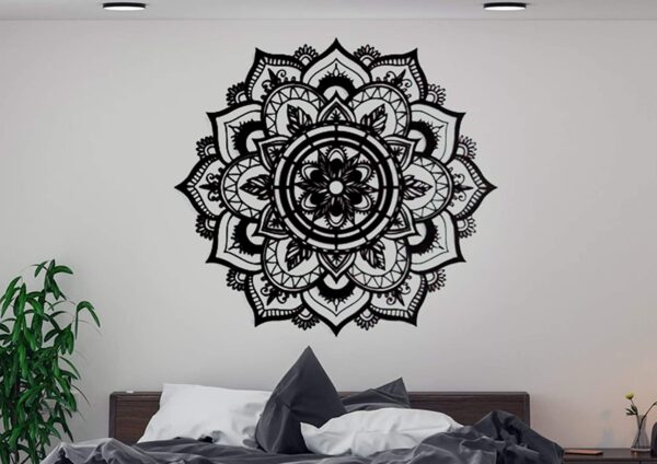 Wallcentre's Iron Abstract Wall Art In Black