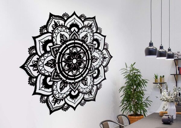 Wallcentre's Iron Abstract Wall Art In Black