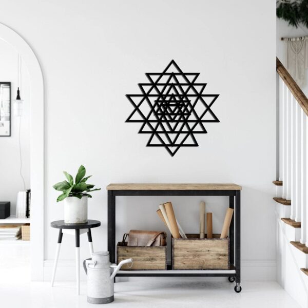 Wallcentre's Geometric Traingle Metal Wall Art
