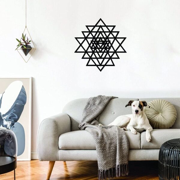 Wallcentre's Geometric Traingle Metal Wall Art