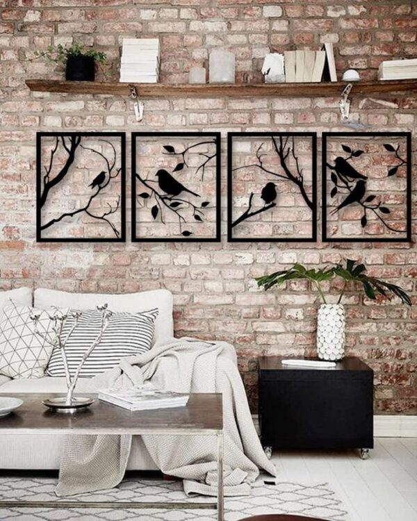 Wallcentre's 4 Set Tree with Branches & Birds