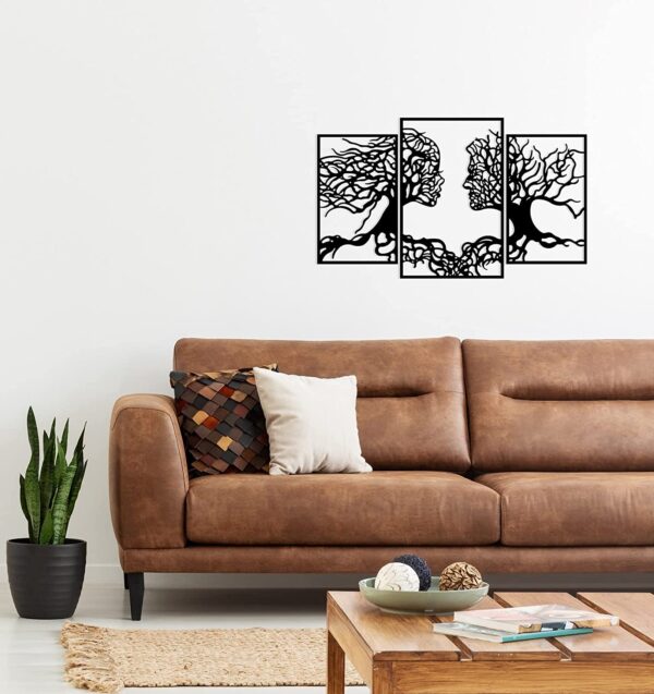 Wallcentre's Tree Of life 3 Panel With Face