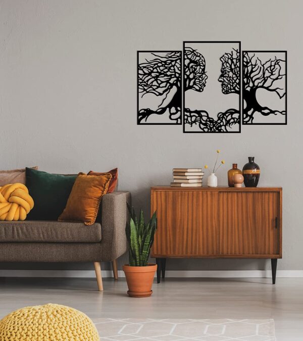 Wallcentre's Tree Of life 3 Panel With Face