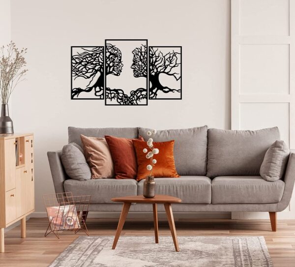 Wallcentre's Tree Of life 3 Panel With Face