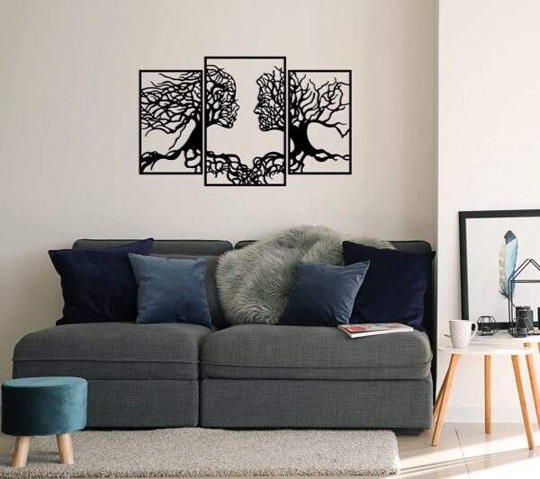 Wallcentre's Tree Of life 3 Panel With Face