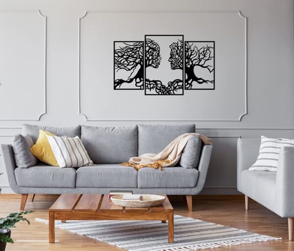 Wallcentre's Tree Of life 3 Panel With Face