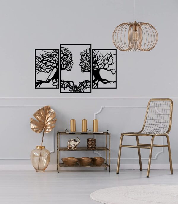Wallcentre's Tree Of life 3 Panel With Face