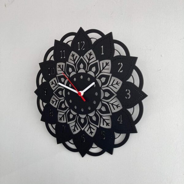 Wallcentre's Geometric Mandala Metal Wall Clock