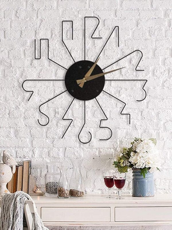 Wallcentre's Metal Vintage Line Clock 1.5 X 1.5 ft.