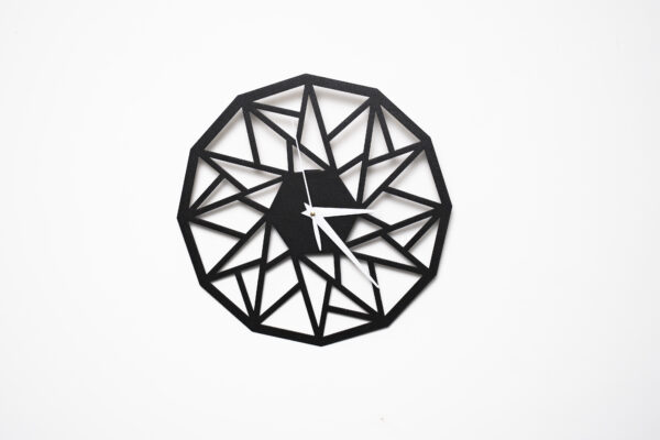 Wallcentre's Mandala Metal Wall Clock (Black, 1 x 1 ft)