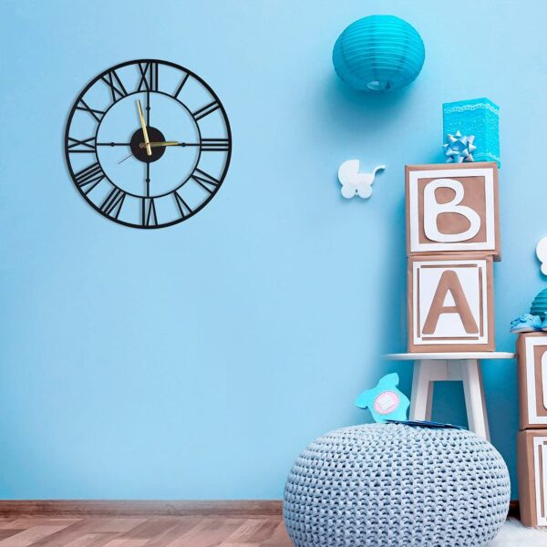 Wallcentre's Oxford Wall Clock for Home, Office, Living Room Decor (Black, Size: 1.5X1.5 ft)